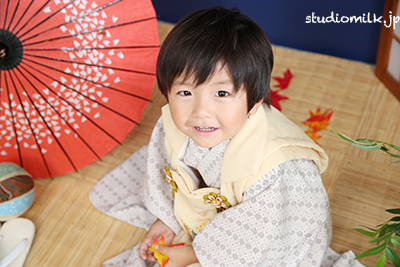 【七五三早割り8月末まで】3歳男の子の七五三！