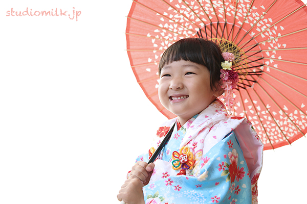 【朝フォト！】3歳女の子七五三！新しい着物ですよ〜♡