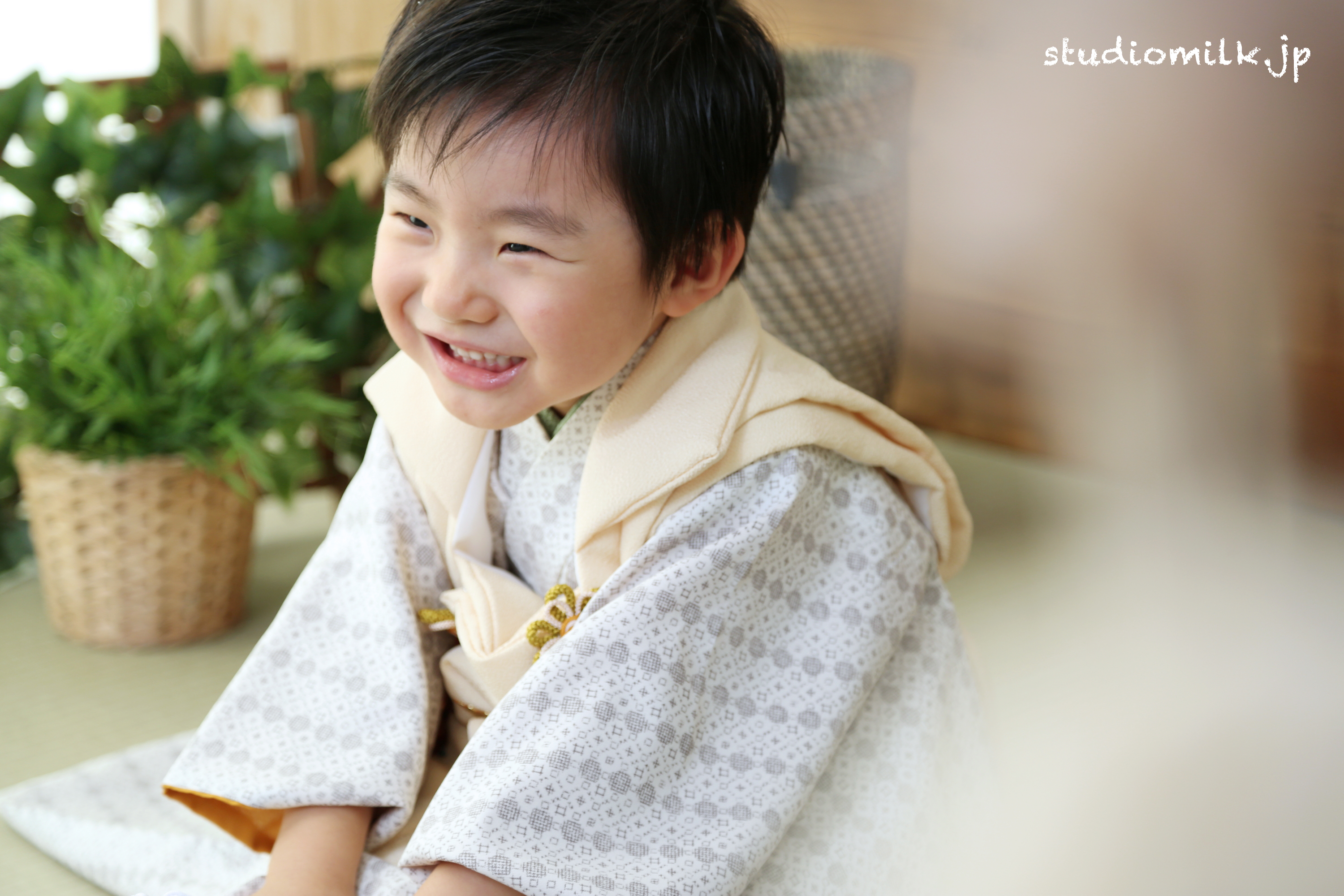 【朝フォト！】3歳の男の子の七五三＆ベビーのお宮参り記念！